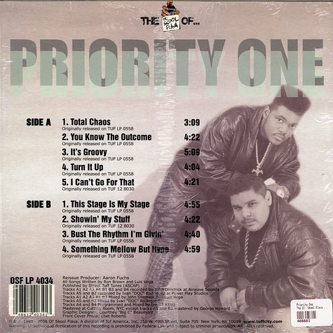 Priority One - The Ol' Skool Flava Of Priority One