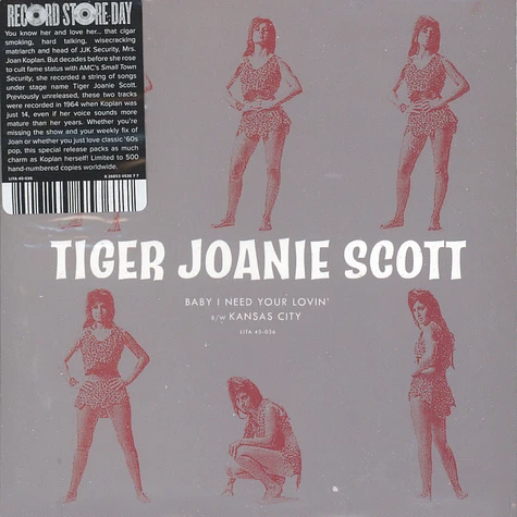 Tiger Joanie Scott - Baby I Need Your Lovin / Kansas City