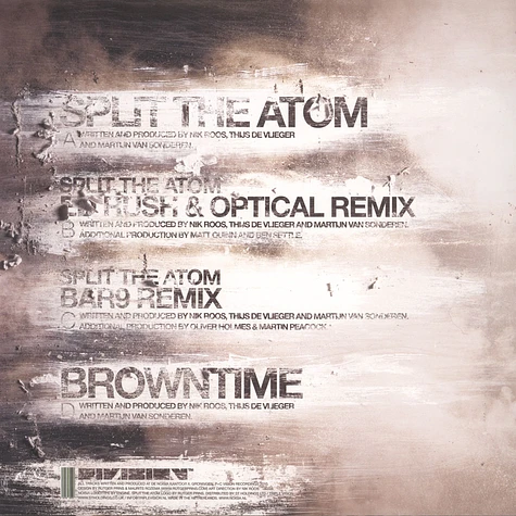 Noisia / Ed Rush & Optical / Bar 9 - Split The Atom EP