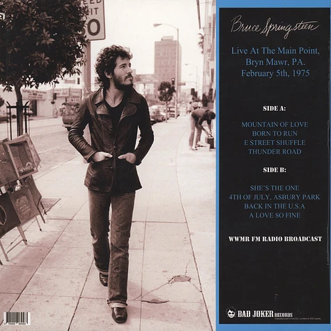 Bruce Springsteen - Fifth Of February, Bryn Mawr - WWMR FM