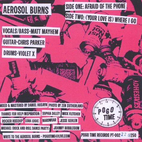 Aerosol Burns - Afraid Of The Phone