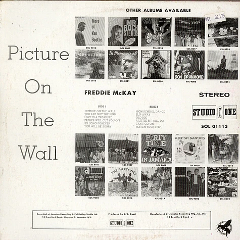 Freddie McKay - Picture On The Wall