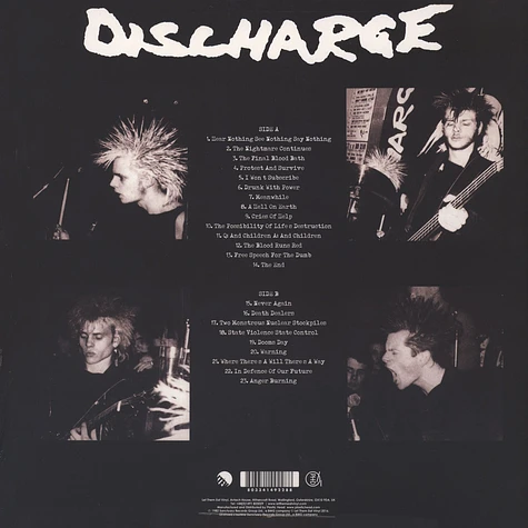 Discharge - Hear Nothing See Nothing Say Nothing