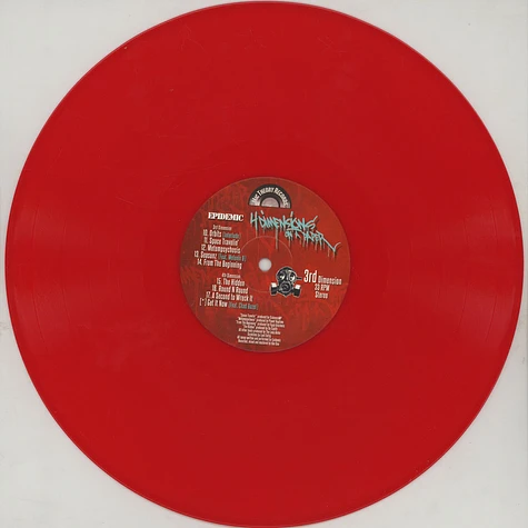Epidemic - 4 Dimensions On A Paper Red & White Vinyl Edition