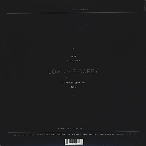 Low & S. Carey of Bon Iver - Not A Word / I Won't Let You