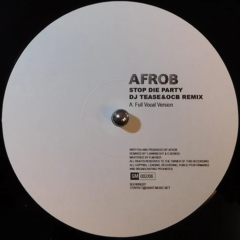 Afrob - Stop Die Party (D&B Remix)