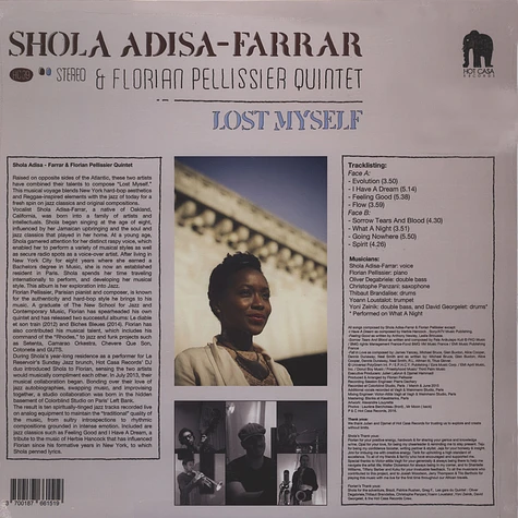 Shola Adisa-Farrar & Florian Pelissier Quintet - Lost Myself