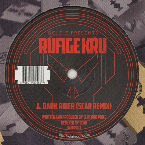 Goldie presents Rufige Kru - Dark Rider SCAR Remix / Beachdrifta VIP feat. Cleveland Watkiss