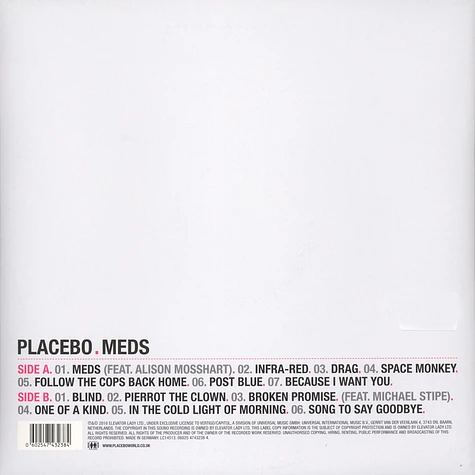 Placebo - Meds Black Vinyl Edition