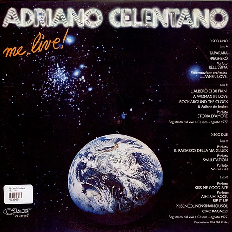 Adriano Celentano - Me, Live!