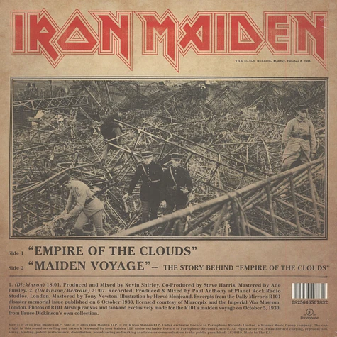 Iron Maiden - Empire Of The Clouds / Maiden Voyage- The Story Behind Empire Of The Clouds