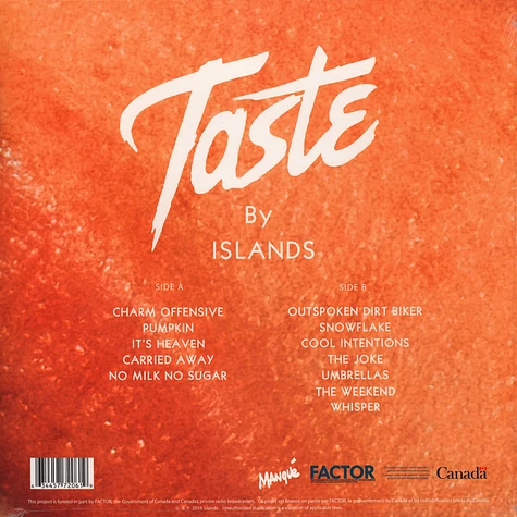 Islands - Taste