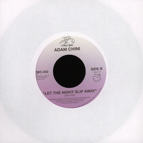 Adam Chini - Don't Tempt Me / Let The Night Slip Away