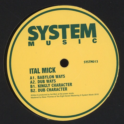 Ital Mick - SYSTM013