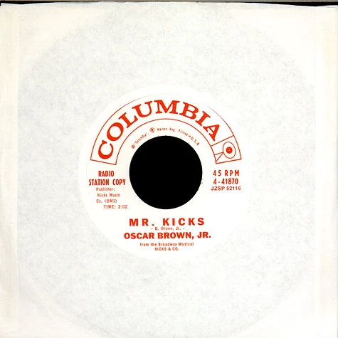 Oscar Brown Jr. - Mr. Kicks / Rags And Old Iron