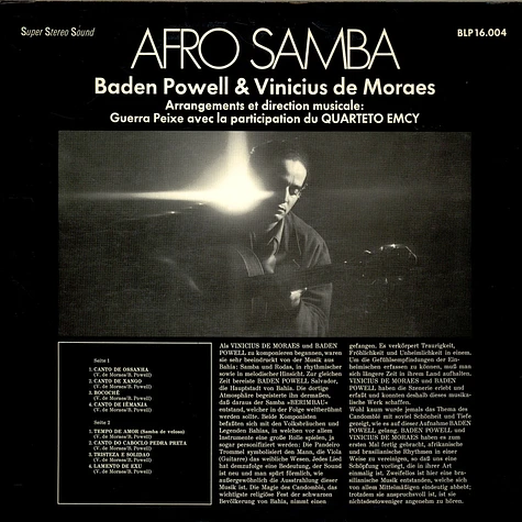 Baden Powell & Vinicius De Moraes - Afro-Samba