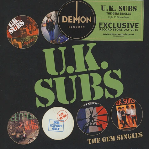 UK Subs - The Gem Singles Box
