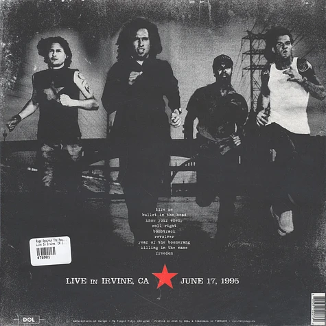 Rage Against The Machine - Live In Irvine, CA June 17 1995 KROQ-FM 180g Vinyl Edition