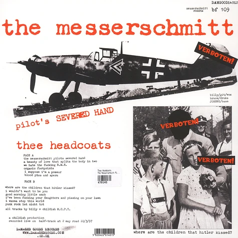 Thee Headcoats - The Messerschmitt Pilot's Severed Hand