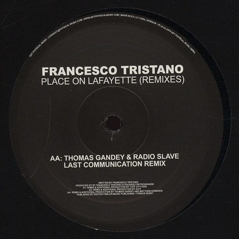 Francesco Tristano - Place On Lafayette Remixes