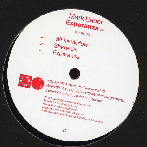 Mark Bauer - Esperanza EP