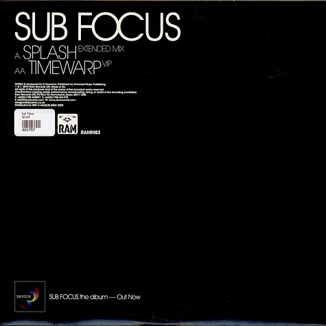 Sub Focus - Splash / Timewarp VIP