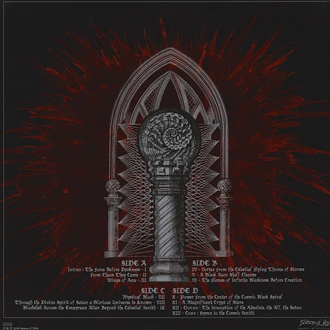 Inquisition - Bloodshed Across The Empyrean Altar Beyond The Celestial Zenith Black Vinyl Edition