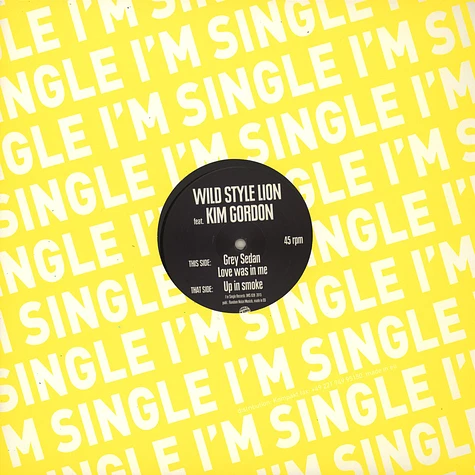 Wild Style Lion & Kim Gordon - Love Was In Me EP