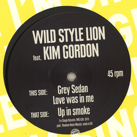 Wild Style Lion & Kim Gordon - Love Was In Me EP