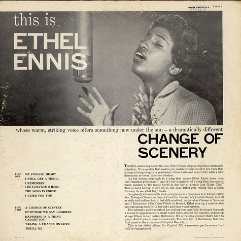 Ethel Ennis - Change Of Scenery