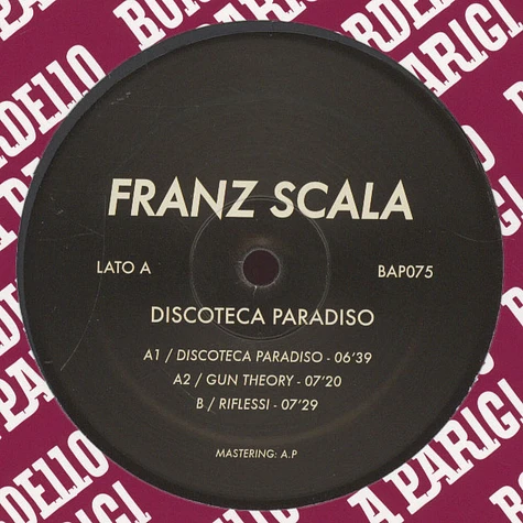 Franz Scala - Discoteca Paradiso