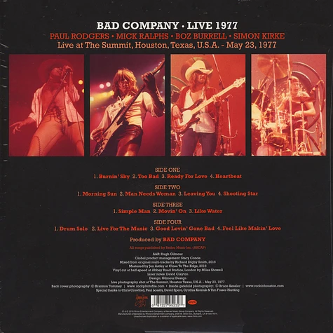 Bad Company - Live 1977
