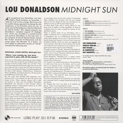 Lou Donaldson - Midnight Sun