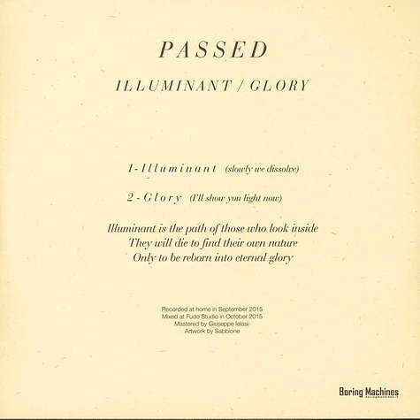 Passed - Illuminant / Glory