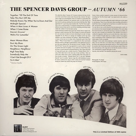 The Spencer Davis Group - Autumn ‘66