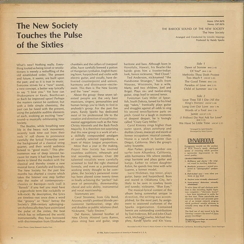 The New Society - The Barock Sound Of The New Society