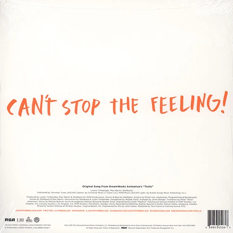 Justin Timberlake - Can't Stop The Feeling