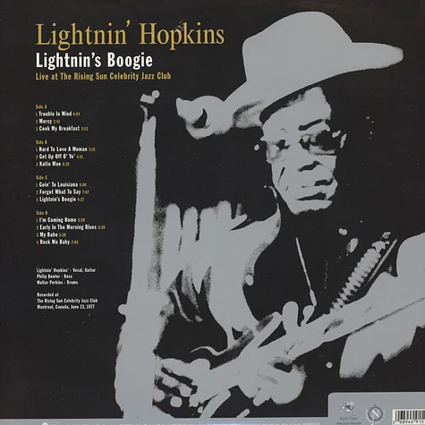 Lightnin' Hopkins - Lightnin's Boogie - Live At The Rising Sun Celebrity Jazz Club