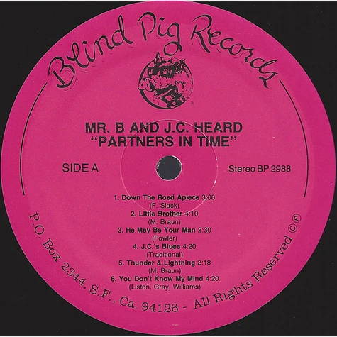 Mr. B w/ J.C. Heard - Partners In Time