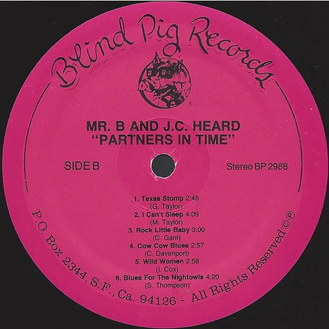 Mr. B w/ J.C. Heard - Partners In Time