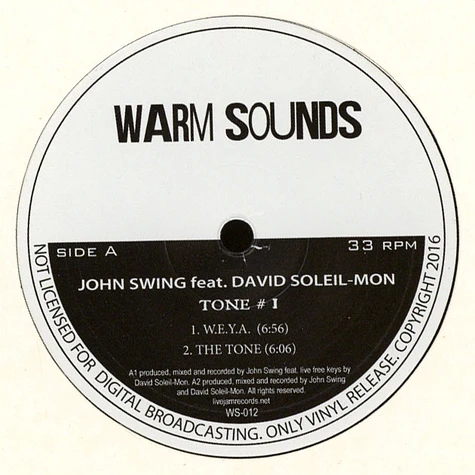 John Swing - TONE#1 feat. David Soleil-Mon