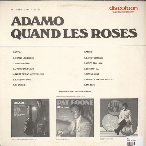 Adamo - Quand Les Roses