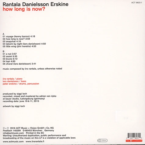 Iiro Rantala / Lars Danielsson / Peter Erskine - How Long Is Now?