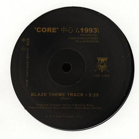 Black Rascals - Core 1993: Blaze Theme Track