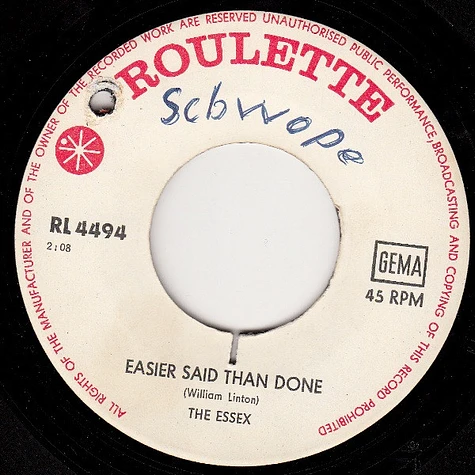 The Essex - Easier Said Than Done