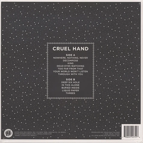 Cruel Hand - Your World Wont Listen