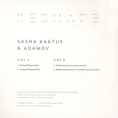 Sasha Kaktus & Adamov - Kacheli Nobody Home / Martinez Concealment Rmx