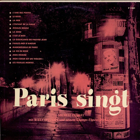 Michele Delhay Avec Willy Lecoude Et Son Orchestre Des Champs-Elysees - Paris Singt