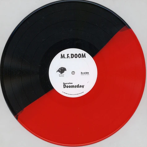 MF DOOM - Operation: Doomsday Black & Red Vinyl Metal Face Cover Edition