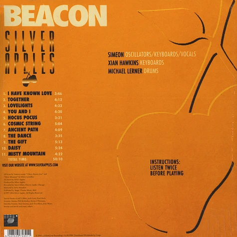 The Silver Apples - Beacon Black Vinyl Edition
